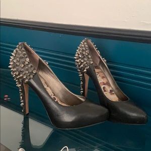 Sam Edelman heels with spikes and jewels size 10.
